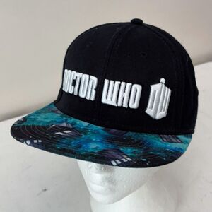Doctor Who Embroidered Cosmic Tardis Galaxy Print Snapback Hat O/S Adjustable